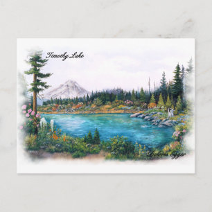 Cartão Postal Mt Hood Oregon Original Impressões Dolores Egger