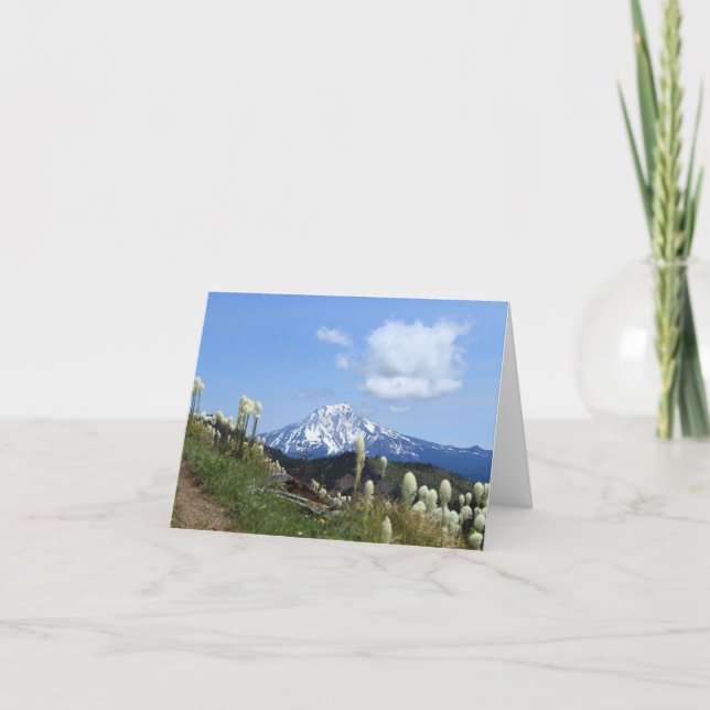 Cartão postal Mt. Jefferson 4x6 em branco. (Frente)