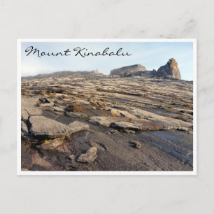 Cartão Postal mt kinabalu rocky