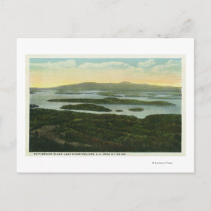 Cartão Postal Mt. Major Aerial View of Rattlesnake Island,