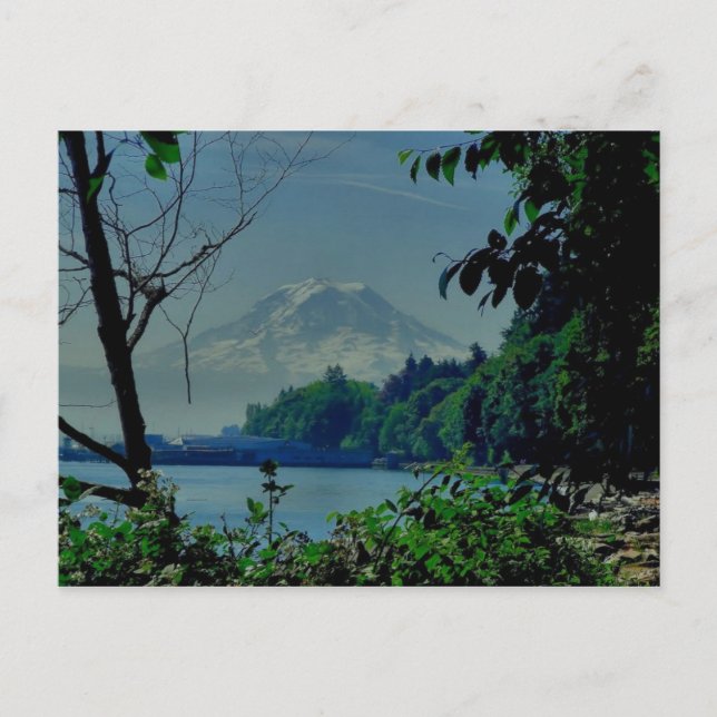 Cartão Postal Mt. Rainier da Praia de Owen (Frente)