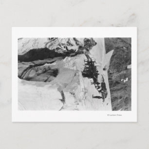 Cartão Postal Mt. Rainier, WA Nisqually Glacier Climers