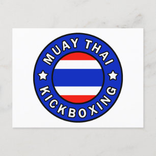 Cartão Postal Muay Thai Kickboxing