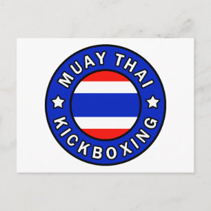 Cartão Postal Muay Thai Kickboxing