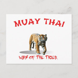 Cartão Postal Muay Thai Way of the Tiger Postcard
