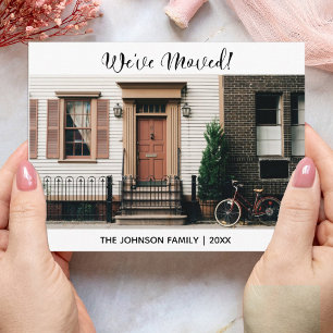 Cartão Postal Mudamos de Anúncio de Movimentação de Endereço