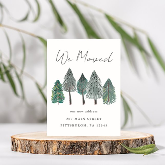 Cartão Postal Mudamos de Anúncio de Movimentação de Endereços (Criador carregado)