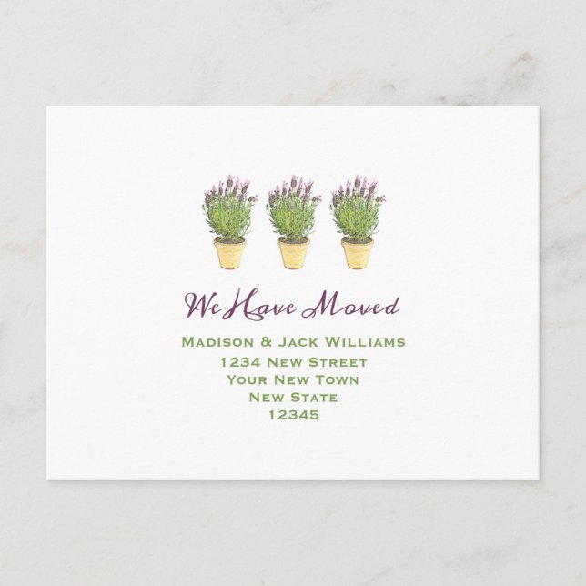 Cartão Postal Mudámos | Novo Endereço | Novo lar (Frente)