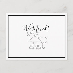 Cartão Postal Mudamos o anúncio de mudança de endereço