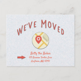Cartão Postal Mudamos o aviso de mudança de endereço