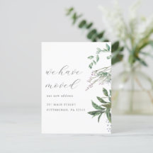 Mudança bonito de endereço verde que movemos