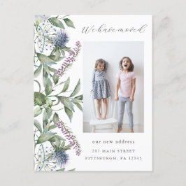 Cartão Postal Mudança bonito de Foto de Verde de Movimentação de