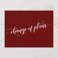 Mudança da Borgonha Elegante de Planos Adiou Casam