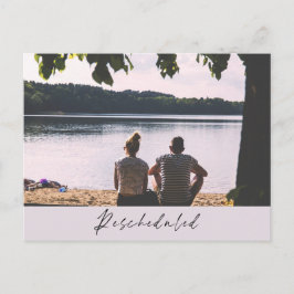 Cartão Postal Mudança de data de casamento do Lago Reprogramado