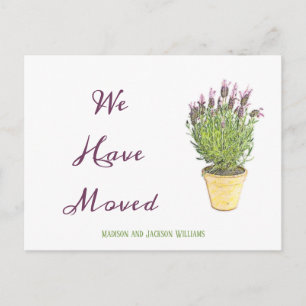 Cartão Postal Mudança de endereço   Anúncio de mudança