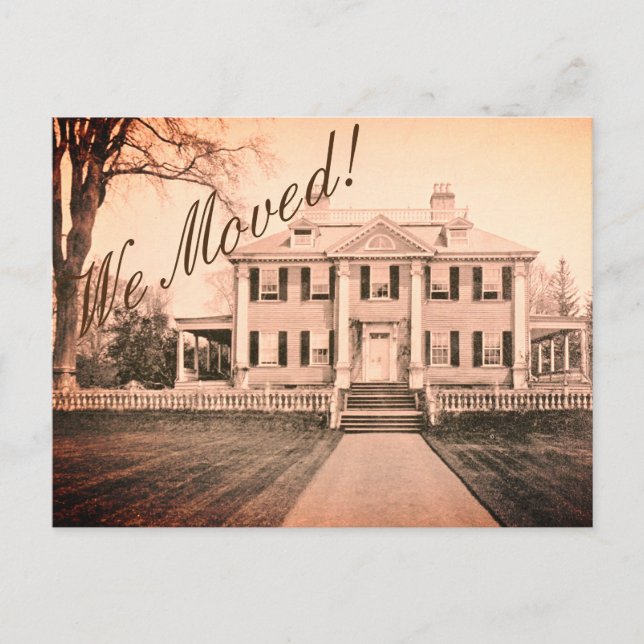 Cartão Postal Mudança de endereço - The Mansion House - (Frente)