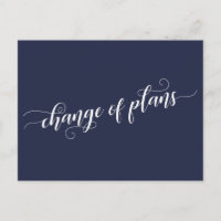 Mudança de Marinho Elegante de Planos Adiados de C