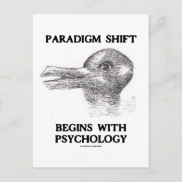 Cartão Postal Mudança de Paradigma Começa Com Psicologia