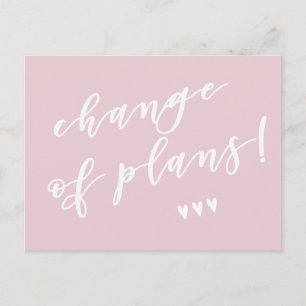 Cartão Postal Mudança de planos! Adiamento devido a Corona