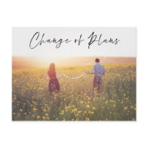 Mudança de Planos Foto Anúncio de Data de Casament