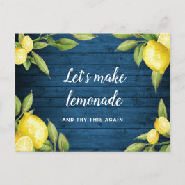 Cartão Postal Mudar a Data Evento Cancelado Adiado Limões