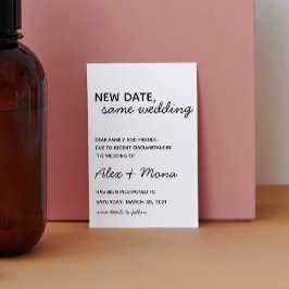 Cartão Postal Mudar o Cartão-Postal de Data do Casamento