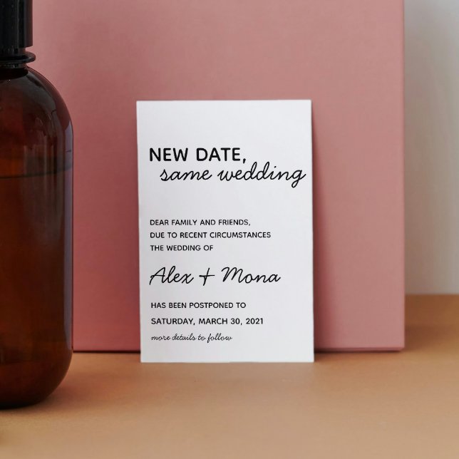 Cartão Postal Mudar o Cartão-Postal de Data do Casamento (Criador carregado)