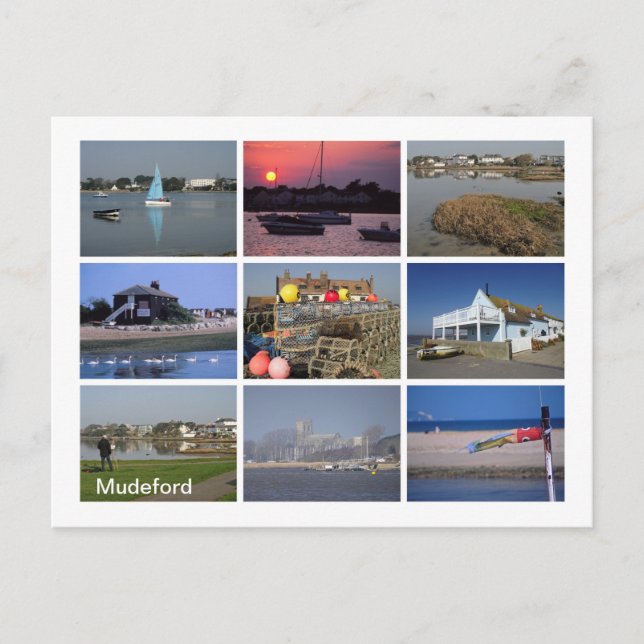 Cartão Postal Mudeford (Frente)