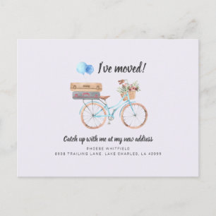 Cartão Postal Mudei - Mudança de Endereço - Anúncio de Mudança