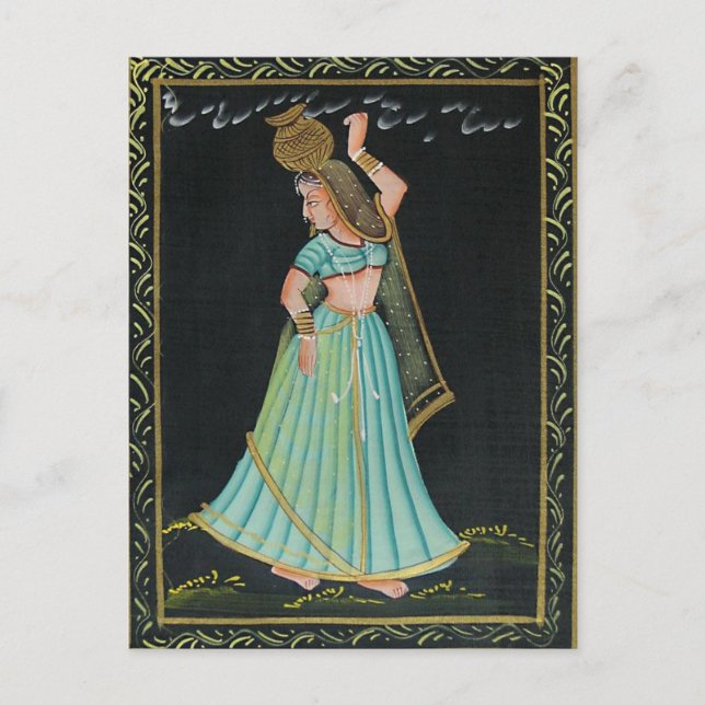 Cartão Postal Mughal Art (Frente)