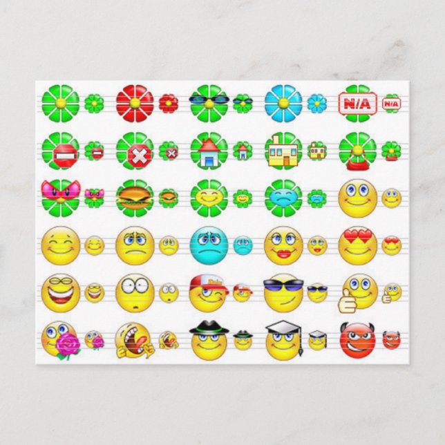 Cartão Postal muitas faces (Frente)