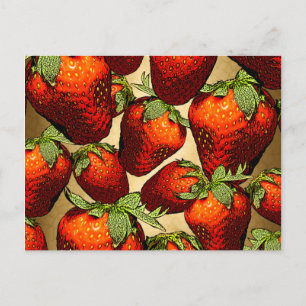 Cartão Postal Muitas morangos