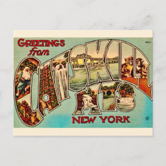Cartão postal muito antigo das Montanhas Catskill