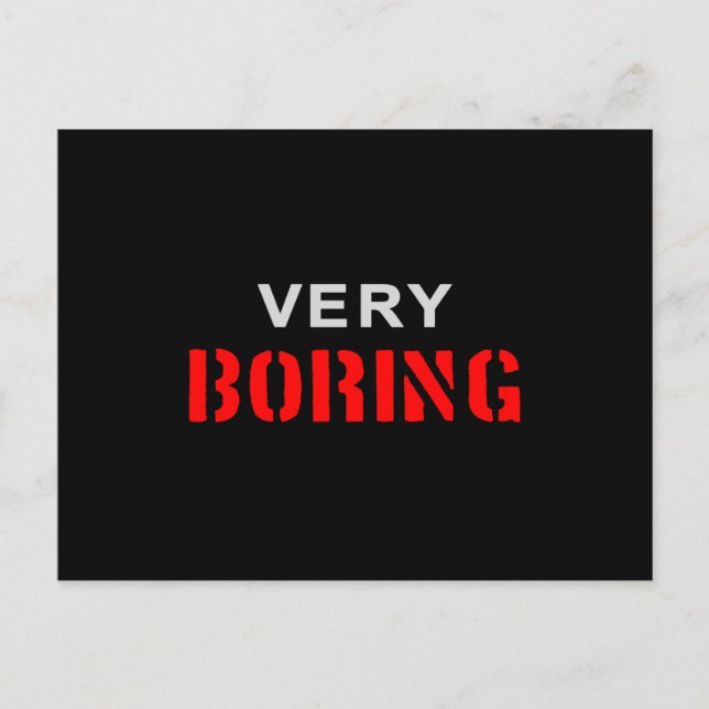 Cartão Postal Muito chato (Frente)