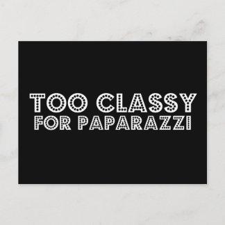 Cartão Postal Muito Clássico Para Paparazzi