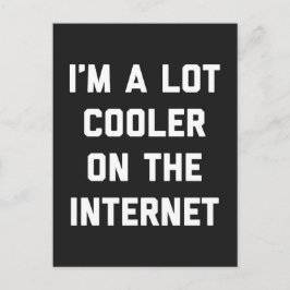 Cartão Postal Muito Mais Frio Na Citação Engraçada Pela Internet