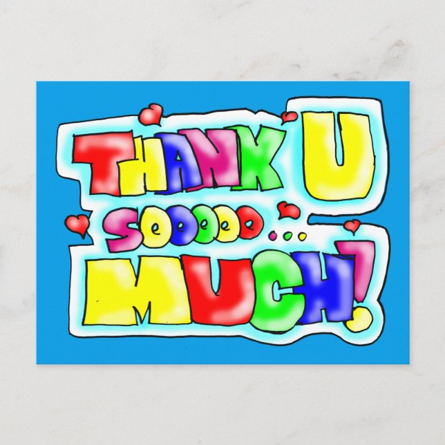 Cartão Postal Muito Obrigado! (Frente)