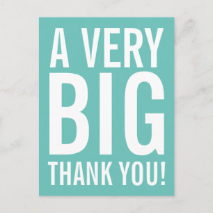 Cartão Postal Muito Obrigado Cartão-Postal