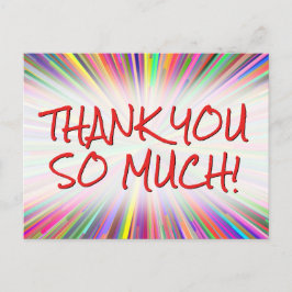 Cartão postal "MUITO OBRIGADO!" Feliz e Divertido