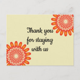 Cartão Postal Muito Obrigado Por Ficar De Aluguel De Férias