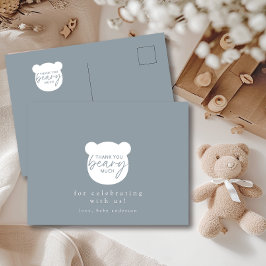 Cartão Postal Muito Obrigado Ursinho