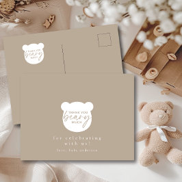 Cartão Postal Muito Obrigado Ursinho