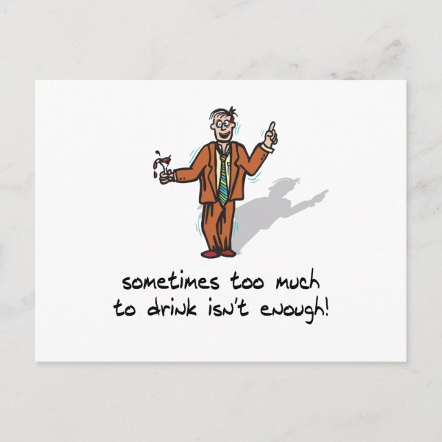 Cartão Postal Muito Para Beber (Frente)