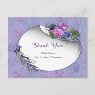 Cartão Postal Muito peri Aquarela,Rosas,Tulipas