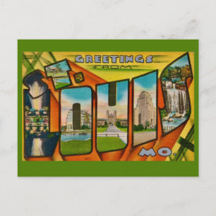 Cartão postal muito retrô de St Louis