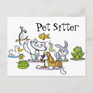Cartão Postal Muitos animais de estimação