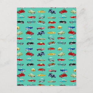 Cartão Postal Muitos carros retrorreflectores