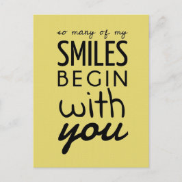 Cartão Postal Muitos Dos Meus Sorrisos Cartazes Inspiradores