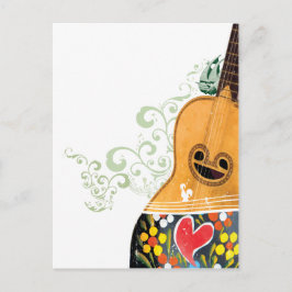 Cartão Postal Muitos Símbolos de Portugal - Violão Português