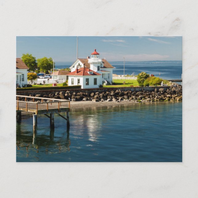 Cartão Postal Mukilteo Lighthouse, Mukilteo, Washington, EUA (Frente)